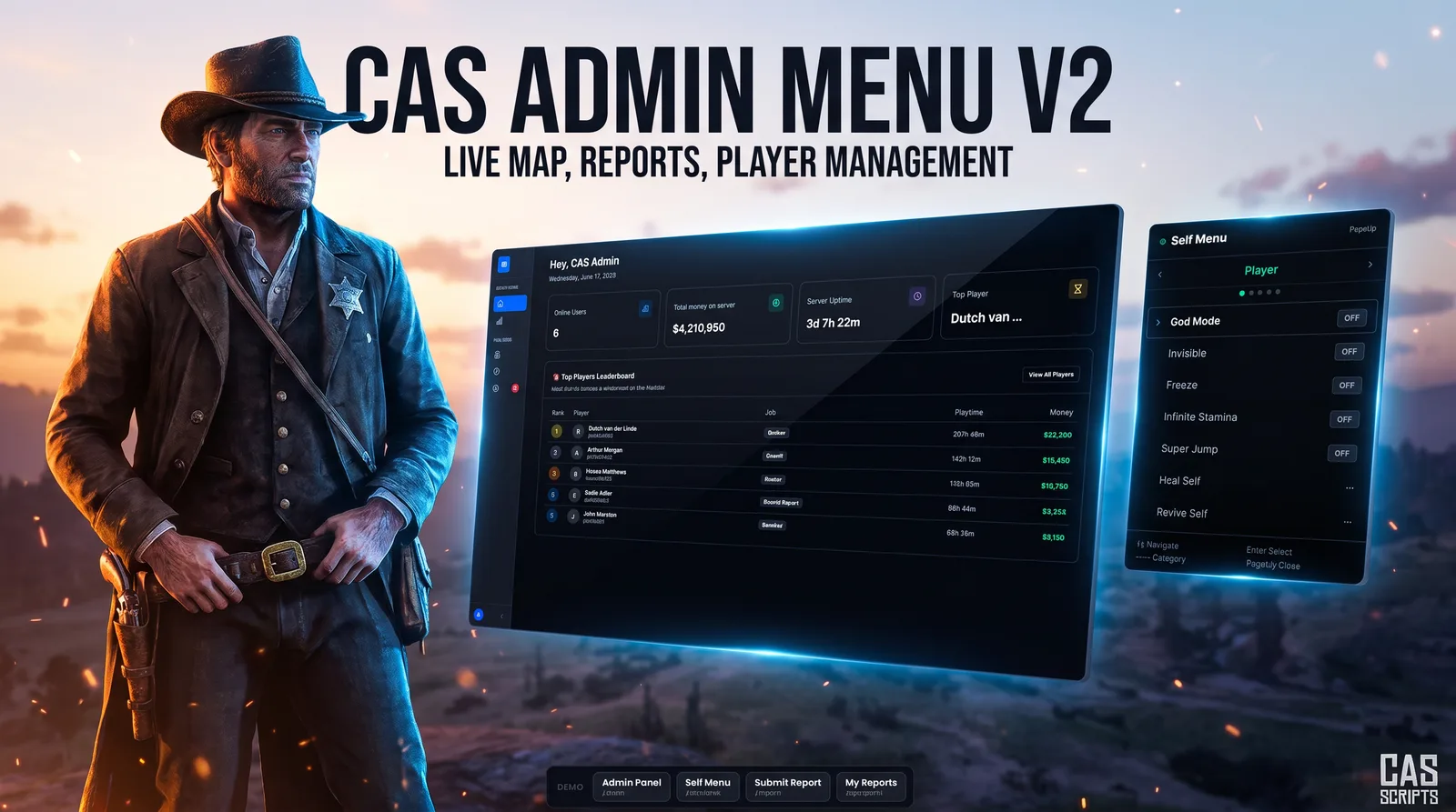 Premium Admin Menu | Escrow - CAS Scripts